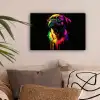 Puck - Hond - Verf - Kleuren canvas 2cm klein -sfeer1