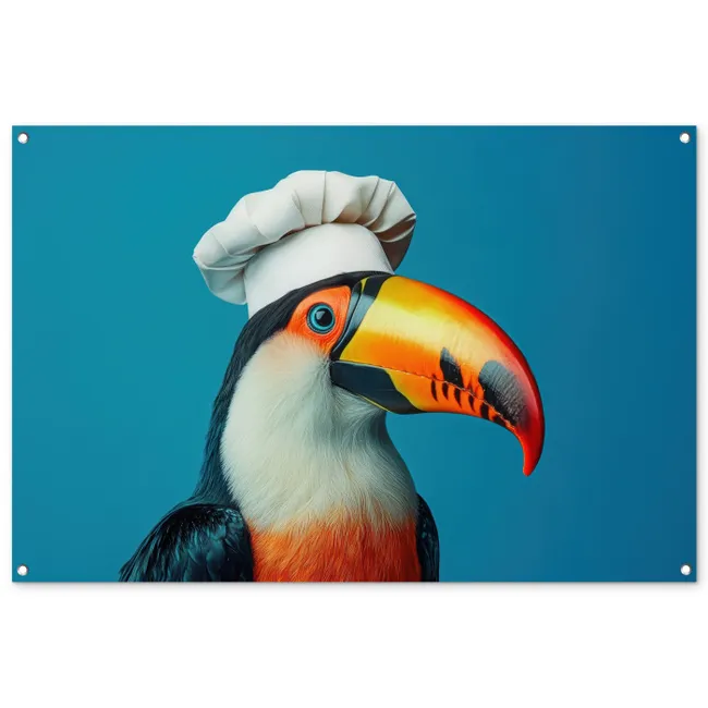 Tuinposter - Toekan - Papegaai - Vogel - Koksmuts