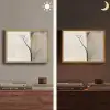 Wabi sabi - Plant - Beige Light Box met batterij (Wandlamp) middel -sfeer3
