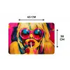 Zonnebril - Roze - Vrouw - Rietje Placemat vinyl groot -specs