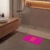 Oh la la - Roze - Oranje - Minimalistisch Badmat klein -sfeer2