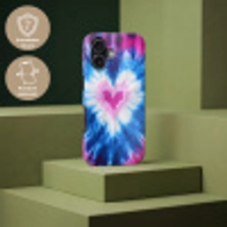 Hartvormig - Tie dye - Paars Toughcase MagSafe Apple iPhone 17 klein -USP_PrintM_DE