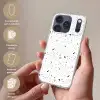 Terrazzo - Patroon - Wit - Neutraal Telefoonhoesje iPhone 17 Pro klein 878 -sfeer3_NL