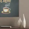 Koffie - Schotel - Koffiebonen - Retro PET vilt klein -sfeer6_closeup