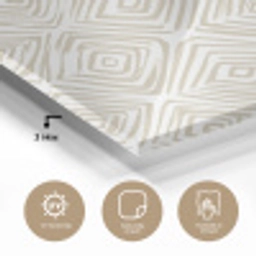 Abstract - Ruit - Beige plexiglas 5mm klein 11 -sfeer2