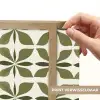 Botanisch - Retro - Groen Light Box met batterij (Wandlamp) middel 907 -USP_websiteprintNL