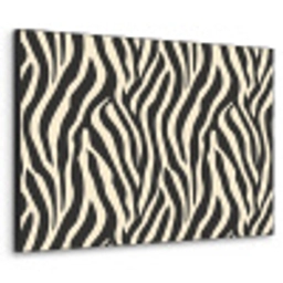 Zebra - Print - Klassiek - Zwart Textielframe zwart klein 947 -3d