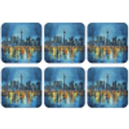 Skyline Toronto - Water - Stadslichten - Toren onderzetter kurk middel -zkaufland3dotto