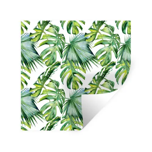 Bladeren - Monstera - Tropical - Jungle Muursticker klein -3d