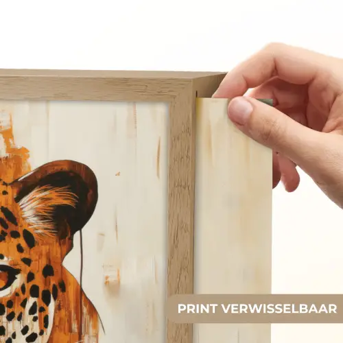 Luipaard - Symmetrisch - Strepen Light Box met batterij (Wandlamp) middel -USP_websiteprintNL