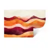 Abstract - Landschap - Golven Muursticker klein -3d