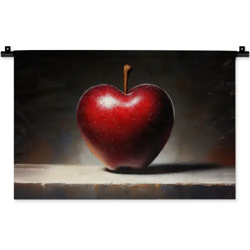 Apple - Hart - Rood Wandkleed katoen klein -zz3d