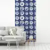 Borden - Floraal - Blauw fotobehang vinyl groot 64 -woonkamer
