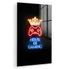 Gaming quotes - Neon - House of gaming - Kroon - Tekst plexiglas 5mm klein -zzzproduct_nieuw
