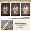 Lucky - Hart - Rood Light Box met kabel (Wandlamp) klein -USP_dimbaarNL