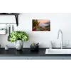 Middelandse zee - Sinaasappel - Heuvels - Zee Muursticker klein -keuken