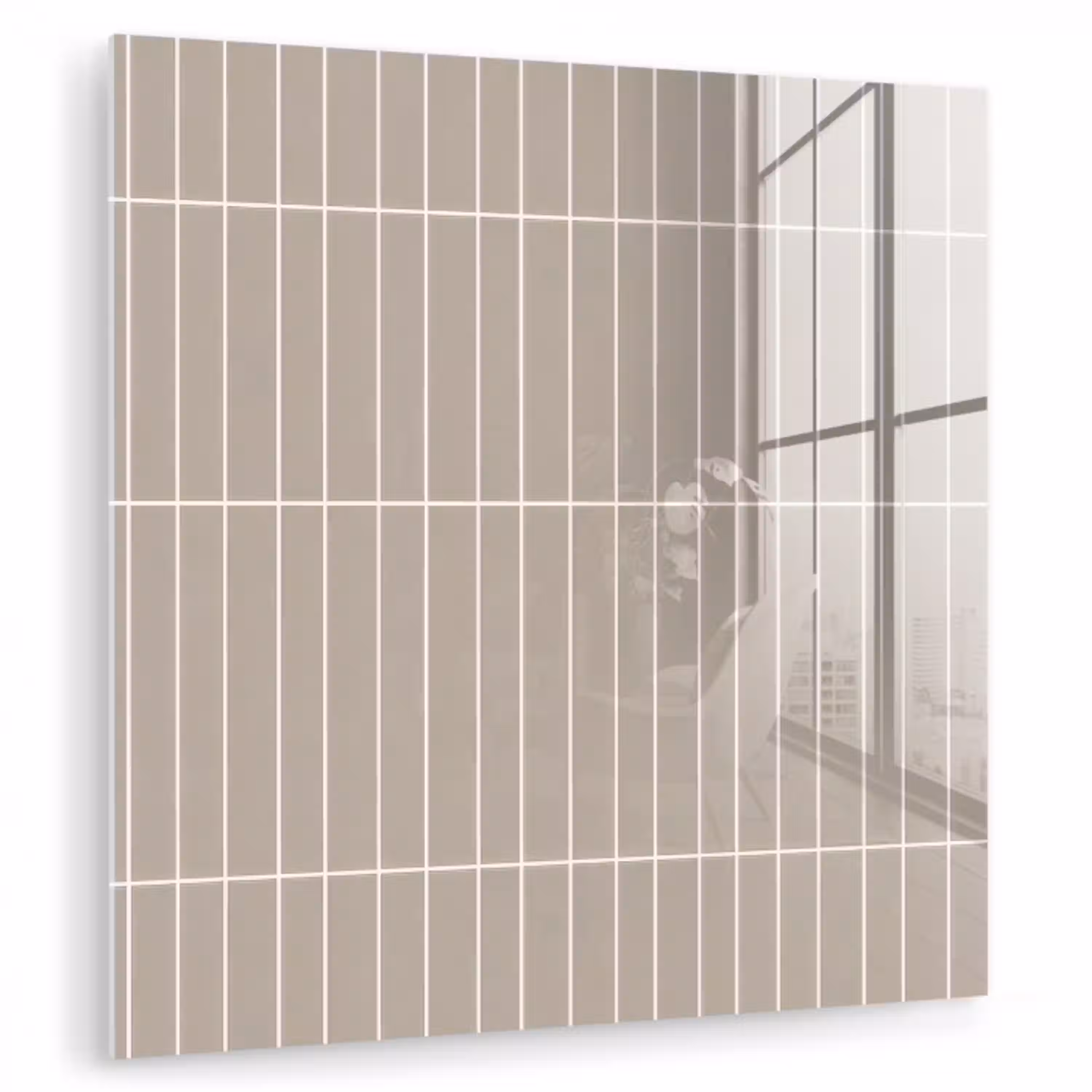 Verticaal - Wandtegel - Licht Beige plexiglas 5mm klein 11 -zzzproduct_nieuw