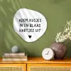 Quotes - Adem kusjes in en blaas hartjes uit - Spreuken Wandcirkel Organisch Forex 3mm klein -sfeer2