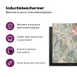 Elegant - Romantiek - Roze Inductie beschermer vinyl 3mm klein -zzzzzzz-cc-usp
