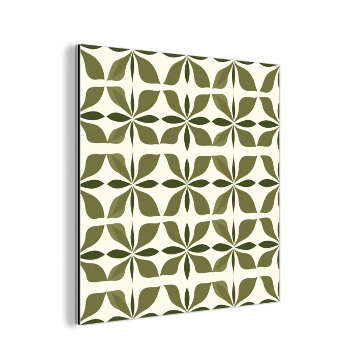 Botanisch - Retro - Groen aluminium wit klein 46 -3d