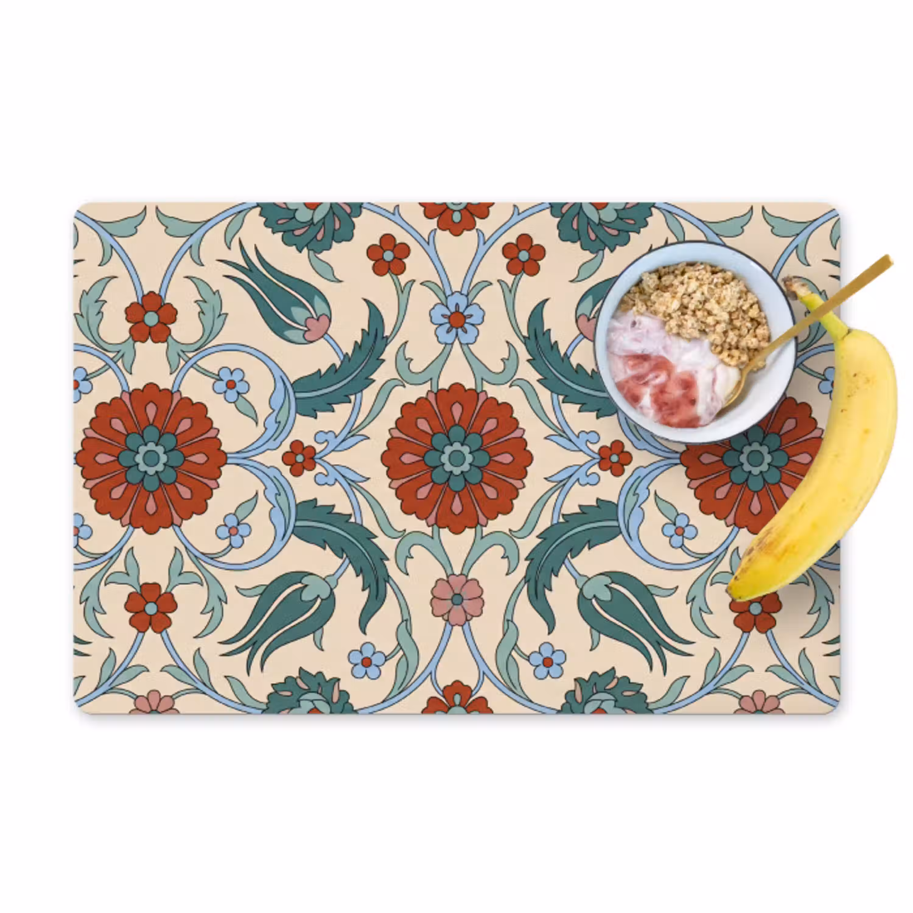Bloemen - Patroon - Klassiek - Decoratie - Kleurrijk Placemat vinyl groot -zzzproduct_Kitchenyeah-website