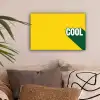 Cool - Geel - Groen canvas 2cm klein -sfeer1