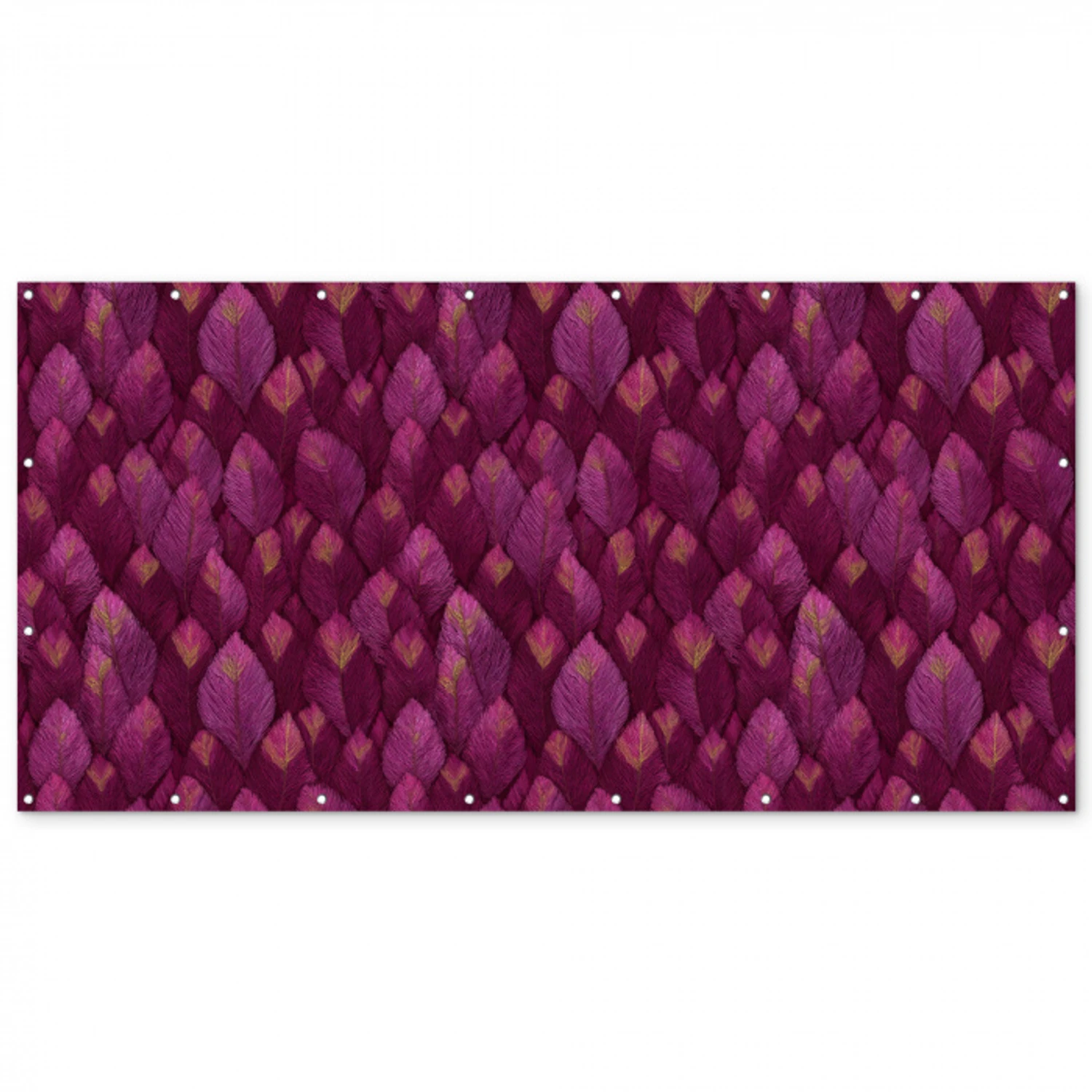 Bladeren - Patroon - Burgundy Balkonbeschermer Duitsland klein 596 -zz_3d