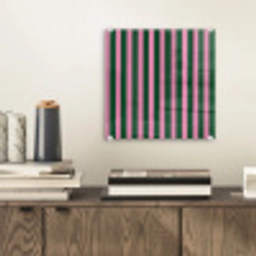 Verticale strepen - Groen - Roze plexiglas 5mm klein 11 -sfeer1