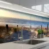 Zand - Strand - Duin - Zee - Zomer keuken achterwand 2 middel -3d_schuin