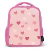 Hartjes - Patroon - Roze - Eenvoudig Kinderrugzak - Roze middel -3d