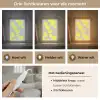 Bladeren - Neon - Geel - Lijnen Light Box met kabel (Tafellamp) klein -USP_lichtkleurNL