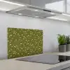 Landelijk - Bloemen -  Groen keuken achterwand spatscherm klein 900 -3d_schuin