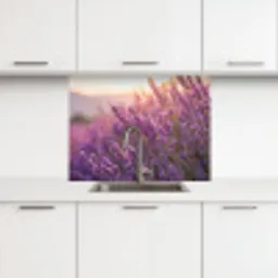 Lavendel - Paars - Zonlicht keuken achterwand 2 middel -3d