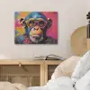Graffiti - Chimpansee - Aap - Bril - Kleurrijk PET vilt klein -sfeer3