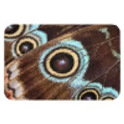 Vleugels - Vlinder - Blauw Badmat klein -3d