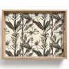 Klassiek - Botanisch - Zwart - Beige Dienblad Rechthoek middel 911 -z3d_shopping