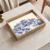 Rustiek - Landgoed - Blauw Dienblad Rechthoek middel -sfeer1