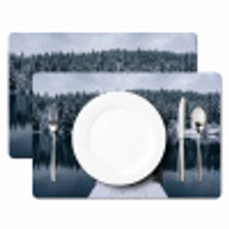 Steiger - Meer - Sneeuw - Bergen - Rustgevend Placemat vinyl groot -zzsfeer2_Kitchenyeah-website