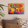Boom - Levensboom - Abstract - Kleurrijk canvas 2cm klein -sfeer1