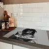 Vrouw - Pasta - Zwart - Wit Inductie beschermer vinyl 3mm klein -sfeer3