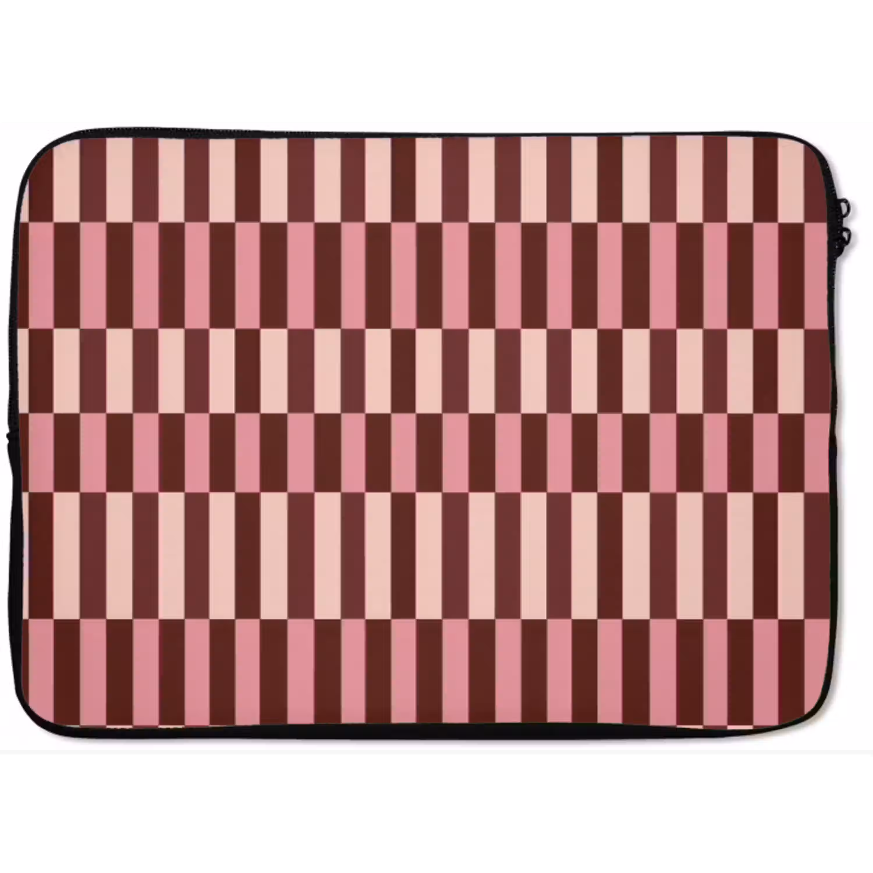 Roze - Rood - Blokjes laptophoes neopreen klein 279 -zkaufland3dotto
