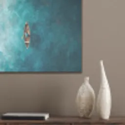 Bootje - Water - Blauw PET vilt klein -sfeer6_closeup