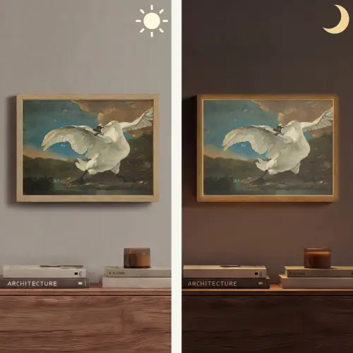 Zwaan - Oude meesters - Jan Asselijn Light Box met batterij (Wandlamp) middel -sfeer3