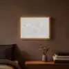 Grijs - Marmer - Mat Light Box met batterij (Wandlamp) middel 907 -sfeer4
