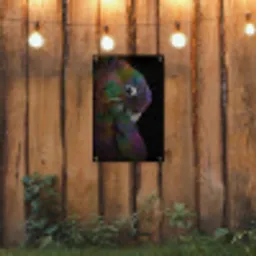 Papegaai - Vogel - Regenboog tuinposter los doek klein -sfeer1
