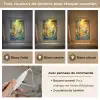 Giraf - Olifant - Bloemen - Jungle Light Box met kabel (Kinderlampje) klein -USP_lichtkleurFR