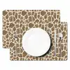 Giraf - Klassiek - Bruin Placemat vinyl groot 368 -zzsfeer2_Kitchenyeah-website