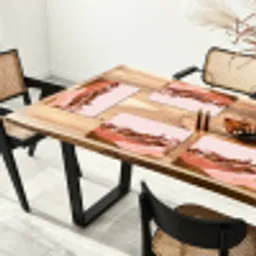 Heuvellandschap - Grafisch - Terracotta Placemat vinyl groot -zzsfeer4_Kitchenyeah-website