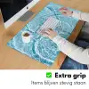 Water - Blauw - bubbels Muismat XXL klein -sfeer3