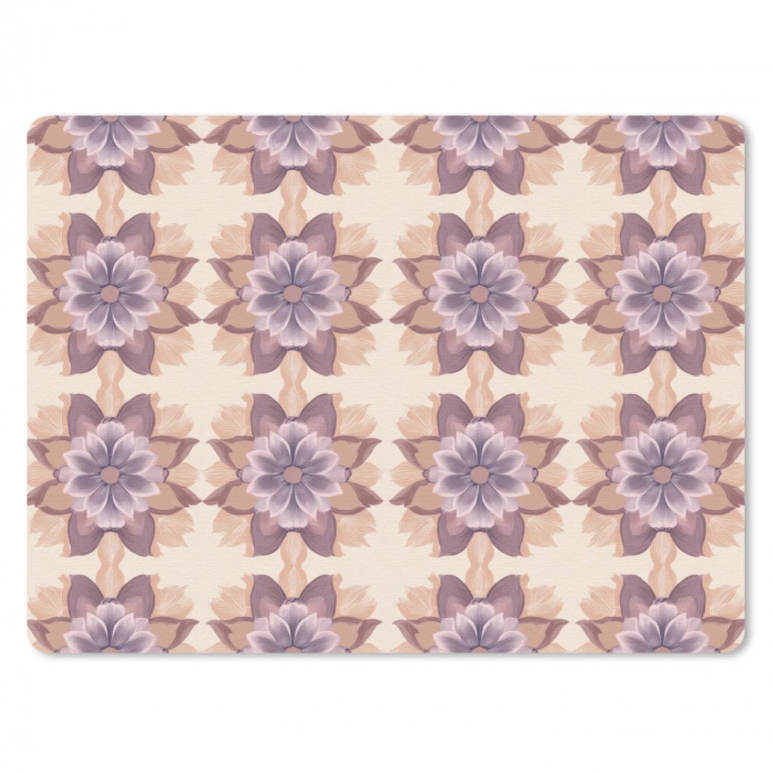 Klassiek - Patroon - Paars muismat rubber klein 262 -3d